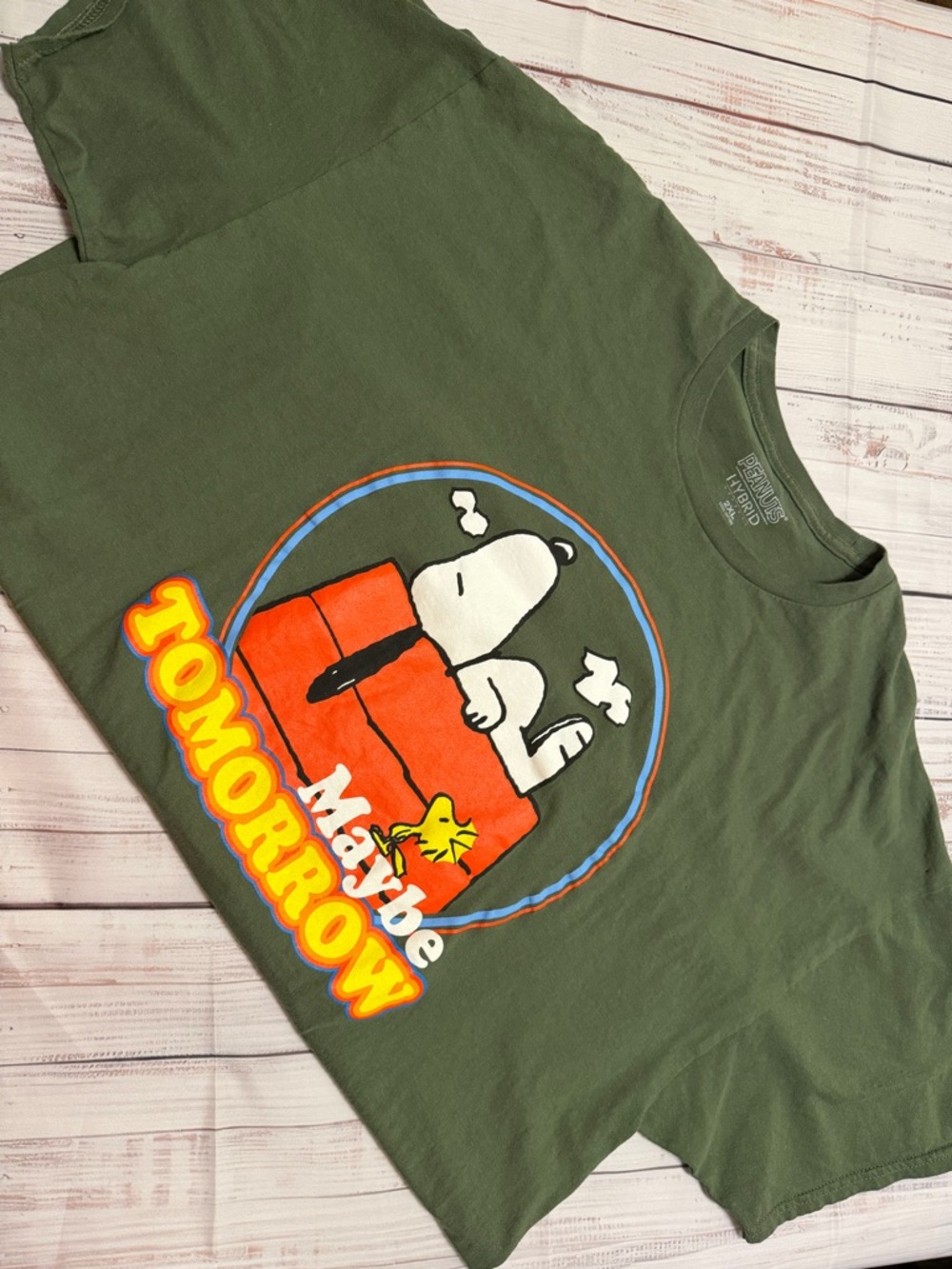 Olive Green Charlie Brown T-Shirt